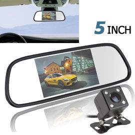 5" espejo de reserva PAL/NTSC de la cámara del coche de la exhibición con 4 LED que invierten la cámara